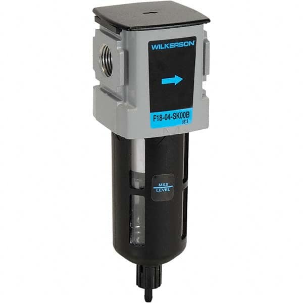 Wilkerson - Filters Port Size (NPT): 1/4 Height (Inch): 7-1/2 - Exact Tool & Supply
