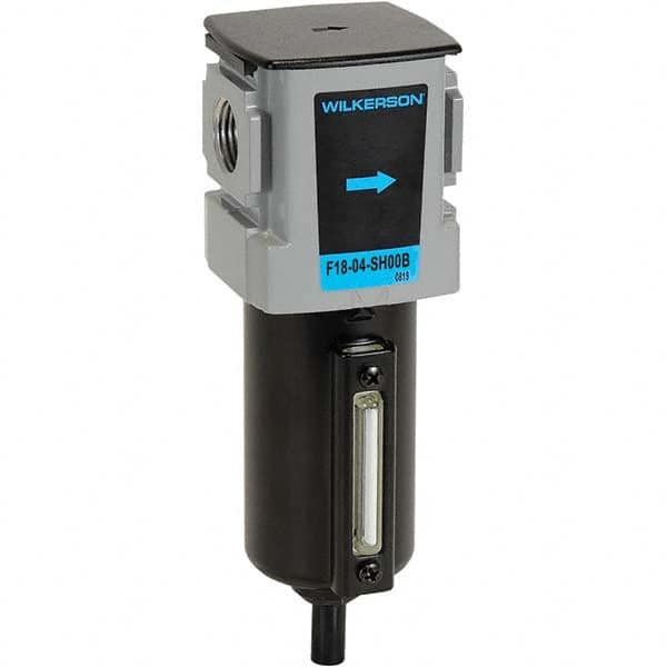 Wilkerson - Filters Port Size (NPT): 1/4 Height (Inch): 7-1/2 - Exact Tool & Supply