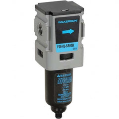 Wilkerson - Filters Port Size (NPT): 1/4 Height (Inch): 4-7/8 - Exact Tool & Supply