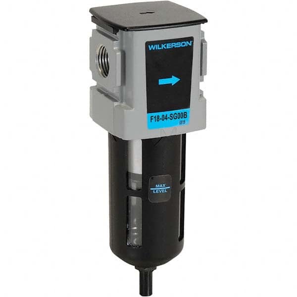 Wilkerson - Filters Port Size (NPT): 3/8 Height (Inch): 7-1/2 - Exact Tool & Supply
