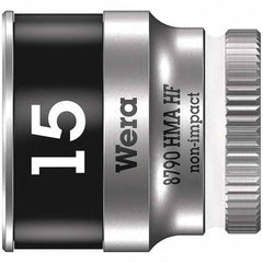 Wera - Hand Sockets Drive Size (Inch): 1/4 Size (mm): 15.0 - Exact Tool & Supply