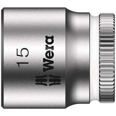 Wera - Hand Sockets Drive Size (Inch): 1/4 Size (mm): 15.0 - Exact Tool & Supply