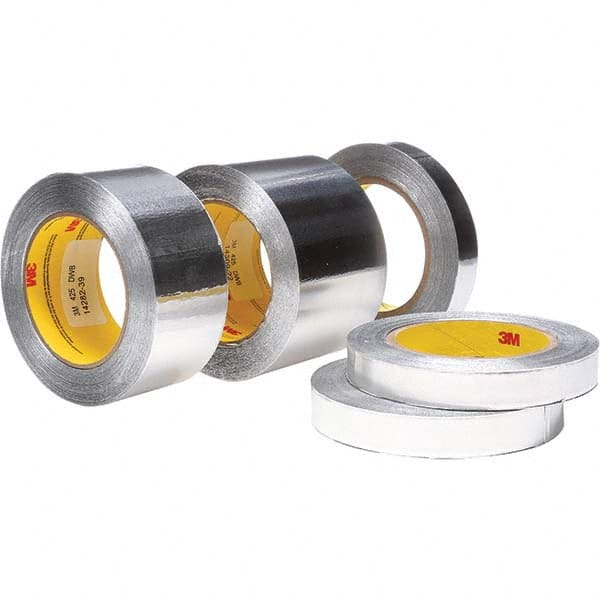 3M - 60 Yd x 4-1/2" x 2.8 mil Silver Aluminum Foil Tape - Exact Tool & Supply