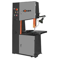 Cosen - Vertical Bandsaws; Drive Type: Variable Frequency ; Throat Capacity (Decimal Inch): 23.5000 ; Height Capacity (Inch): 12 ; Phase: 3 ; Blade Width (Inch): 1/8 to 1 ; Blade Speeds (SFPM): 97 - Exact Tool & Supply