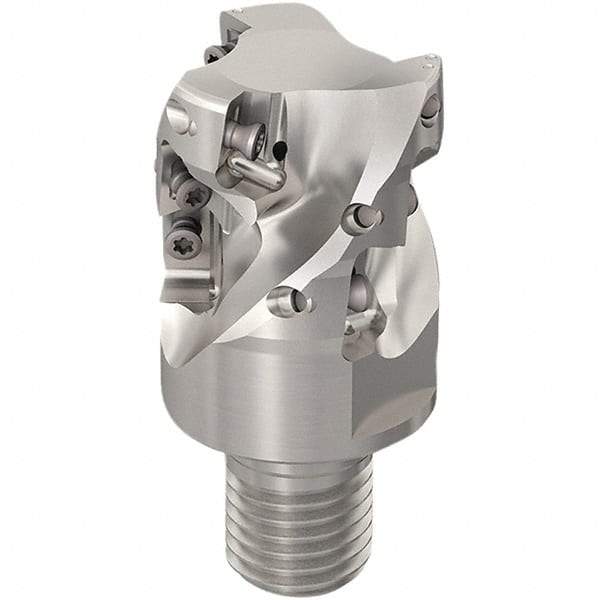 Seco - 40mm Cut Diam, 33mm Max Depth of Cut, 20mm Shank Diam, 50mm OAL, Indexable Square Shoulder Slot Milling End Mill - XO.X12.. Inserts, M20 Modular Connection, 90° Lead Angle, Through Coolant, Series 217.69-12-Helical - Exact Tool & Supply