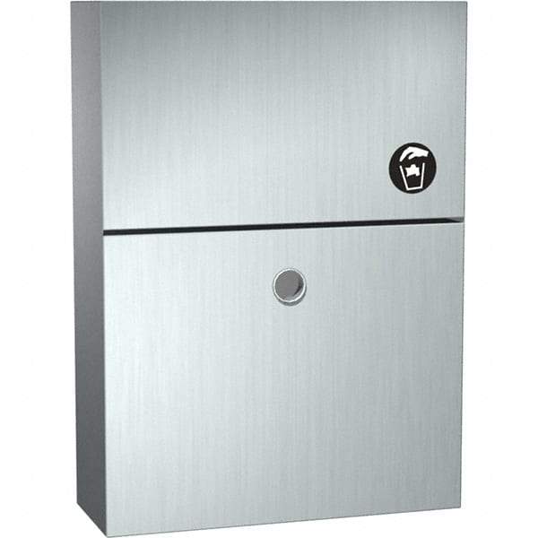 ASI-American Specialties, Inc. - Feminine Hygiene Product Receptacles Material: Stainless Steel Color: Silver - Exact Tool & Supply