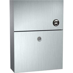 ASI-American Specialties, Inc. - Feminine Hygiene Product Receptacles Material: Stainless Steel Color: Silver - Exact Tool & Supply