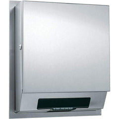 ASI-American Specialties, Inc. - Hands Free, Stainless Steel Paper Towel Dispenser - 1 Roll 8", Silver - Exact Tool & Supply