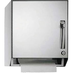 ASI-American Specialties, Inc. - Manual, Stainless Steel Paper Towel Dispenser - 1 Roll with Stub or 1 Roll 8" or 1 Roll 9", Silver - Exact Tool & Supply