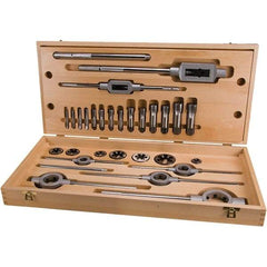 Rothenberger - Tap & Die Sets Minimum Tap Thread Size (Inch): 1/8 Maximum Tap Thread Size (Inch): 1 - Exact Tool & Supply