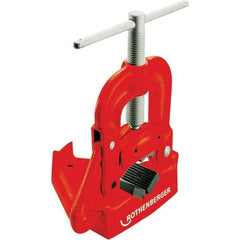 Rothenberger - 1/8" to 4" Pipe Capacity, Hinged Yoke Vise - Exact Tool & Supply