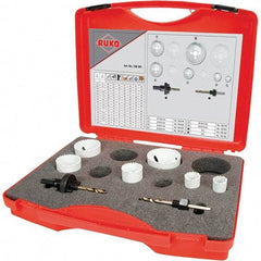 Rothenberger - Hole Saw Kits Minimum Saw Diameter (Inch): 3/4 Maximum Saw Diameter (Inch): 2-1/2 - Exact Tool & Supply