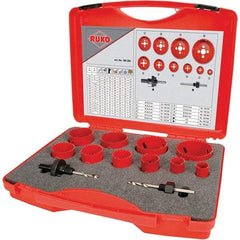 Rothenberger - Hole Saw Kits Minimum Saw Diameter (Inch): 7/8 Maximum Saw Diameter (Inch): 2-1/2 - Exact Tool & Supply
