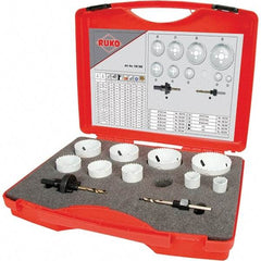 Rothenberger - Hole Saw Kits Minimum Saw Diameter (Inch): 3/4 Maximum Saw Diameter (Inch): 2-1/2 - Exact Tool & Supply