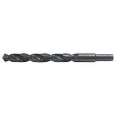 15/32 RHS / RHC HSS 135 Degree Split Point Heavy Duty Jobber Length Drill - Steam Oxide - Exact Tool & Supply