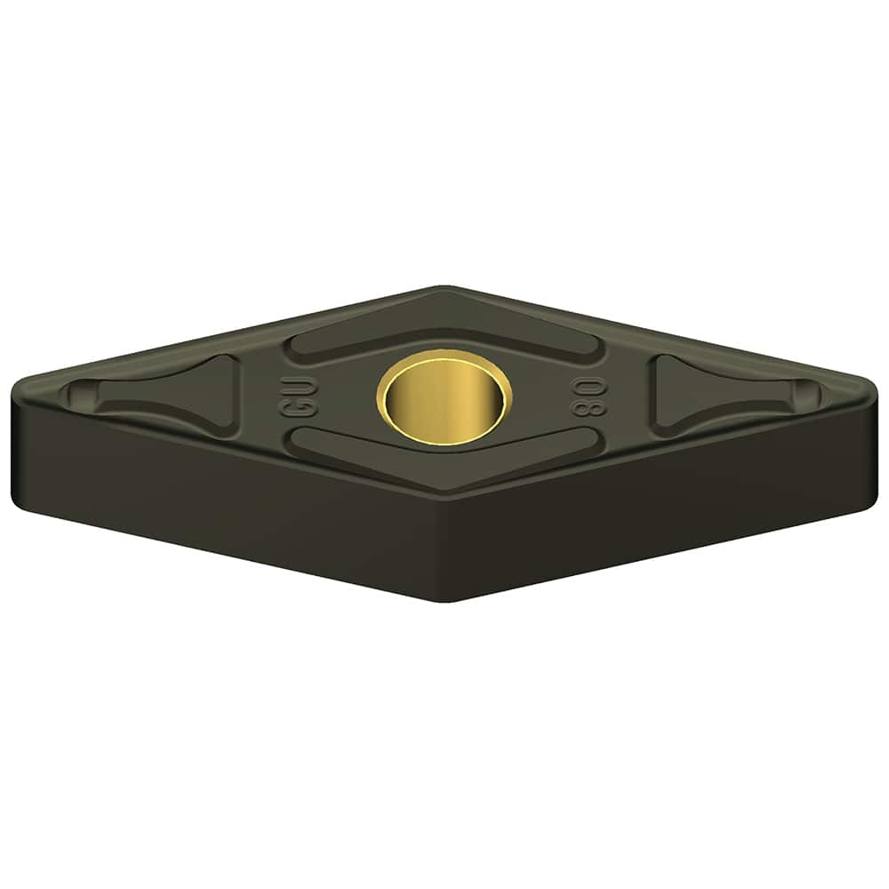 VNMG333ENZ-AC4015K Carbide Turning Insert Al2O3/TiCN Finish, 16.6mm Long, 3/8″ Inscribed Circle, 0.0472″ Corner Radius, 0.1874″ Thick, 35° Included Angle, Series AC4000K