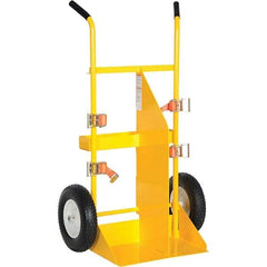 Vestil - 500 Lb Capacity 57-11/16" OAH Torch Cart - Dual Grip Handle, Steel, Pneumatic Wheels - Exact Tool & Supply