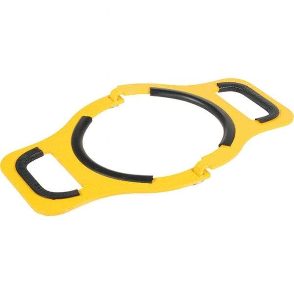 Vestil - 20.37" Wide x 1-1/2" High, Gas Cylinder Lifter - Holds 1 Cylinder, Fits 9" Diameter Cylinders - Exact Tool & Supply