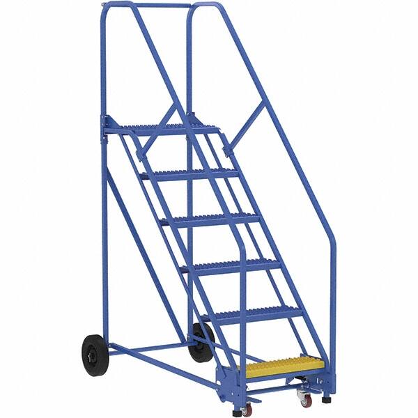 Vestil - 90" High 350 Lb Capacity 6 Step Ladder - Exact Tool & Supply