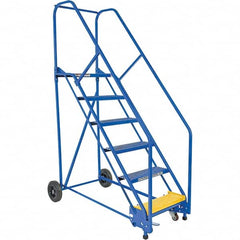 Vestil - 90" High 350 Lb Capacity 6 Step Ladder - Exact Tool & Supply