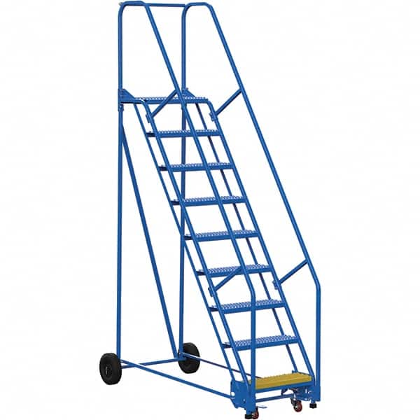 Vestil - 120" High 350 Lb Capacity 9 Step Ladder - Exact Tool & Supply