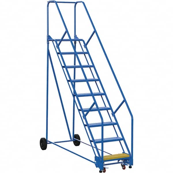 Vestil - 120" High 350 Lb Capacity 9 Step Ladder - Exact Tool & Supply