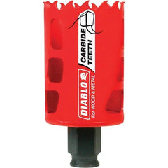 Freud - 1-3/4" Diam, 2-3/8" Cutting Depth, Hole Saw - Carbide-Tipped Saw, Toothed Edge - Exact Tool & Supply