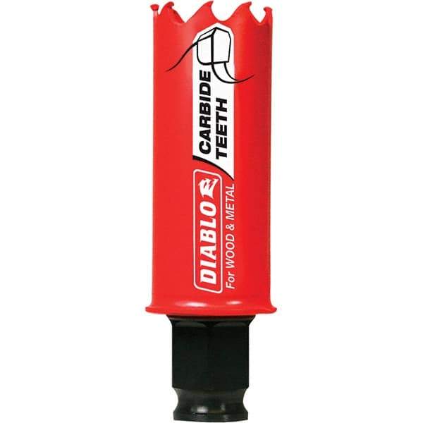 Freud - 1-1/16" Diam, 2-3/8" Cutting Depth, Hole Saw - Carbide-Tipped Saw, Toothed Edge - Exact Tool & Supply