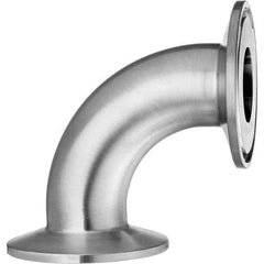 Value Collection - Sanitary Stainless Steel Pipe Fittings Type: 90 Elbow Style: Quick-Clamp - Exact Tool & Supply