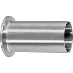 Value Collection - Sanitary Stainless Steel Pipe Fittings Type: Long Ferrule Style: Quick-Clamp to Butt Weld - Exact Tool & Supply