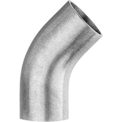 Value Collection - Sanitary Stainless Steel Pipe Fittings Type: 45 Elbow Style: Butt Weld - Exact Tool & Supply