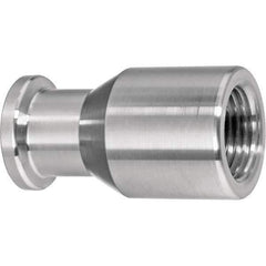Value Collection - Sanitary Stainless Steel Pipe Fittings Type: Female Straight Style: Quick-Clamp - Exact Tool & Supply