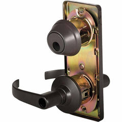 Stanley - Entry Lever Lockset for 1-3/8 to 1-3/4" Thick Doors - Exact Tool & Supply