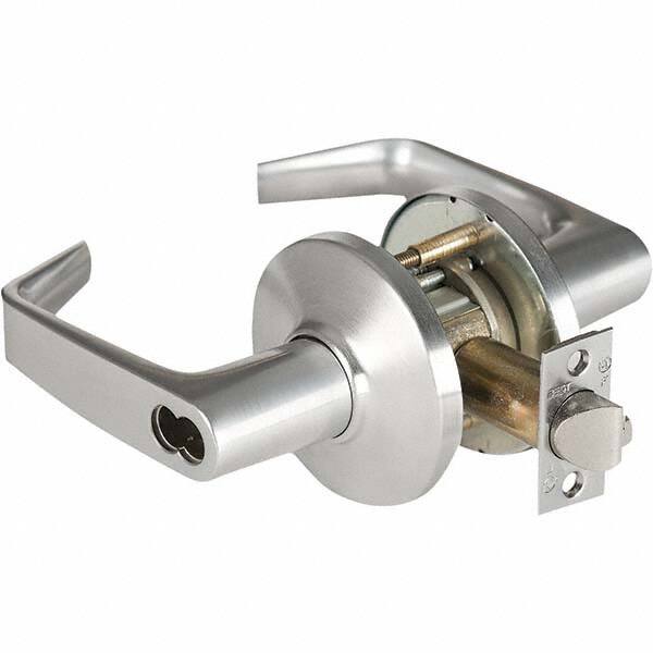 Best - Institution Lever Lockset for 1-3/4 to 2-1/4" Thick Doors - Exact Tool & Supply