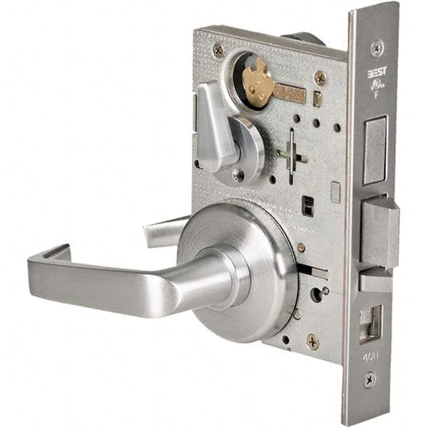 Best - Office Lever Lockset for 1-3/4" Thick Doors - Exact Tool & Supply