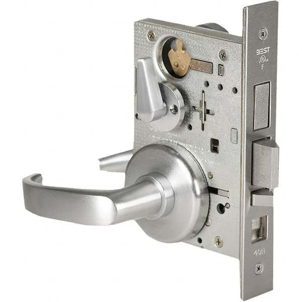 Best - Office Lever Lockset for 1-3/4" Thick Doors - Exact Tool & Supply