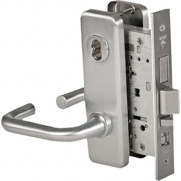 Best - Office Lever Lockset for 1-3/4" Thick Doors - Exact Tool & Supply