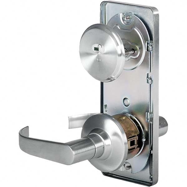 Stanley - Privacy Lever Lockset for 1-3/8 to 1-3/4" Thick Doors - Exact Tool & Supply