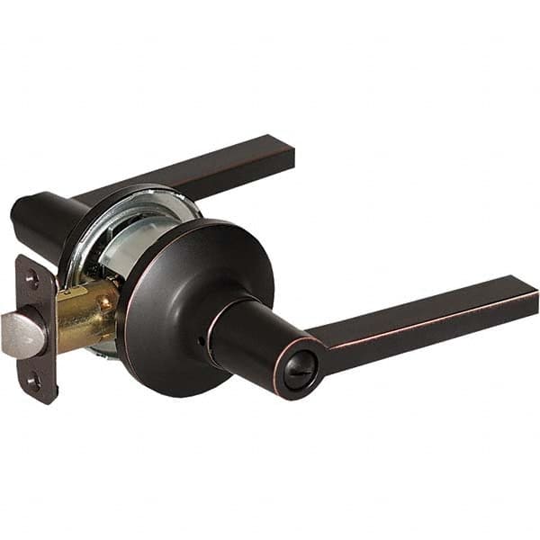 Stanley - Privacy Lever Lockset for 1-3/8 to 1-3/4" Thick Doors - Exact Tool & Supply