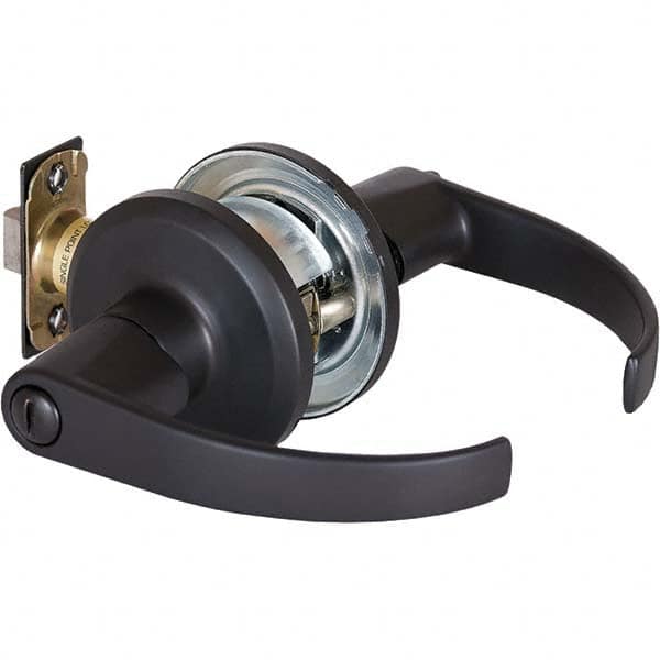 Stanley - Privacy Lever Lockset for 1-3/8 to 1-3/4" Thick Doors - Exact Tool & Supply