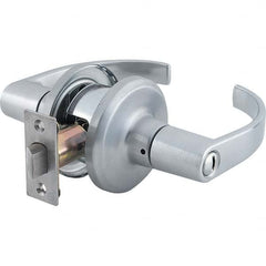 Stanley - Privacy Lever Lockset for 1-3/8 to 1-3/4" Thick Doors - Exact Tool & Supply
