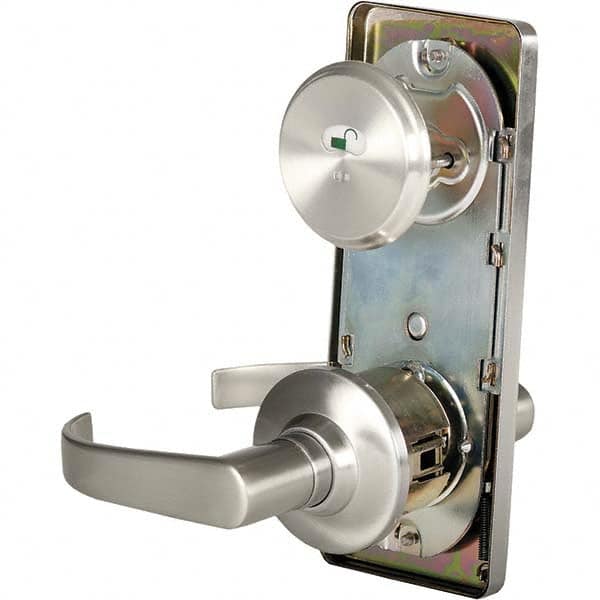 Stanley - Privacy Lever Lockset for 1-3/8 to 1-3/4" Thick Doors - Exact Tool & Supply