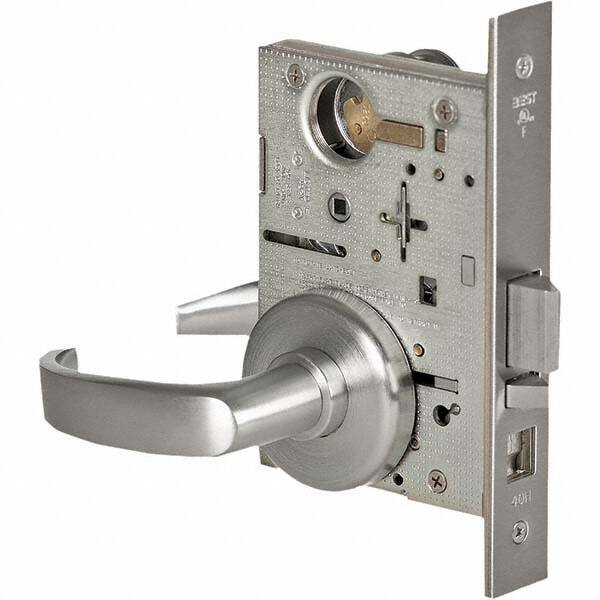 Best - Storeroom Lever Lockset for 1-3/4" Thick Doors - Exact Tool & Supply