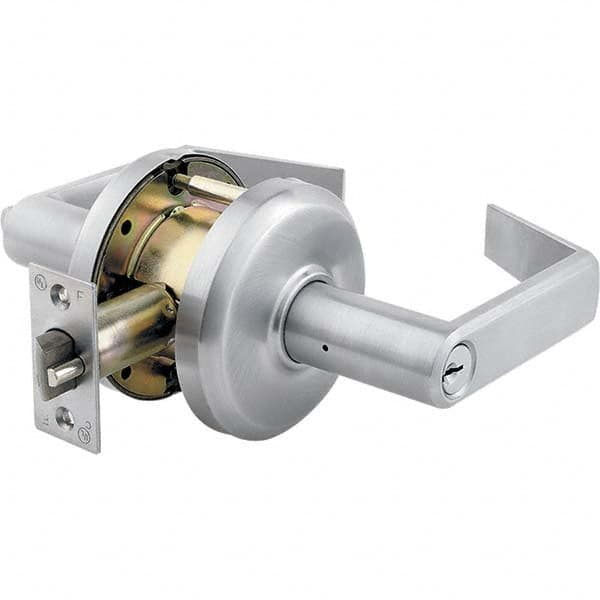 Stanley - Storeroom Lever Lockset for 1-3/8 to 2" Thick Doors - Exact Tool & Supply