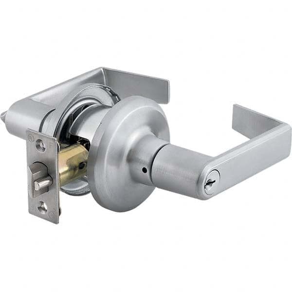 Stanley - Storeroom Lever Lockset for 1-3/8 to 1-3/4" Thick Doors - Exact Tool & Supply