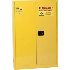 Eagle - Safety Cabinets Hazardous Chemical Type: Flammable and Combustible Liquids Color: Yellow - Exact Tool & Supply