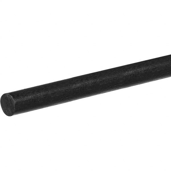 USA Sealing - 2' x 5/16" Black Carbon Fiber (Unidirectional) Rod - Exact Tool & Supply