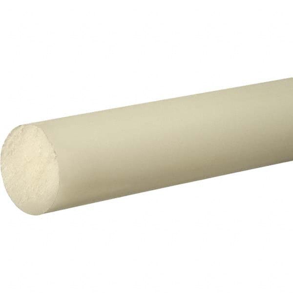 USA Sealing - 1' x 2" Semi-Clear White Polypropylene Rod - Exact Tool & Supply