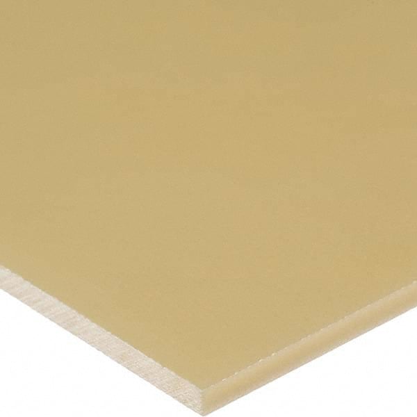 USA Sealing - 4' x 3" x 1/2" Beige PEEK Rectangular Bar - Exact Tool & Supply