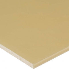 USA Sealing - 4' x 3" x 1/2" Beige PEEK Rectangular Bar - Exact Tool & Supply